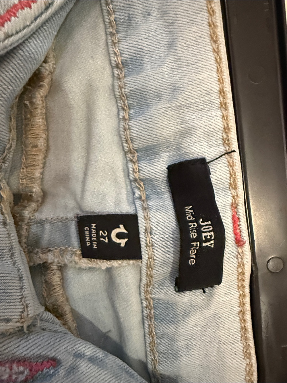 True Religion Light Blue Flare Jeans - Picture 6 of 6